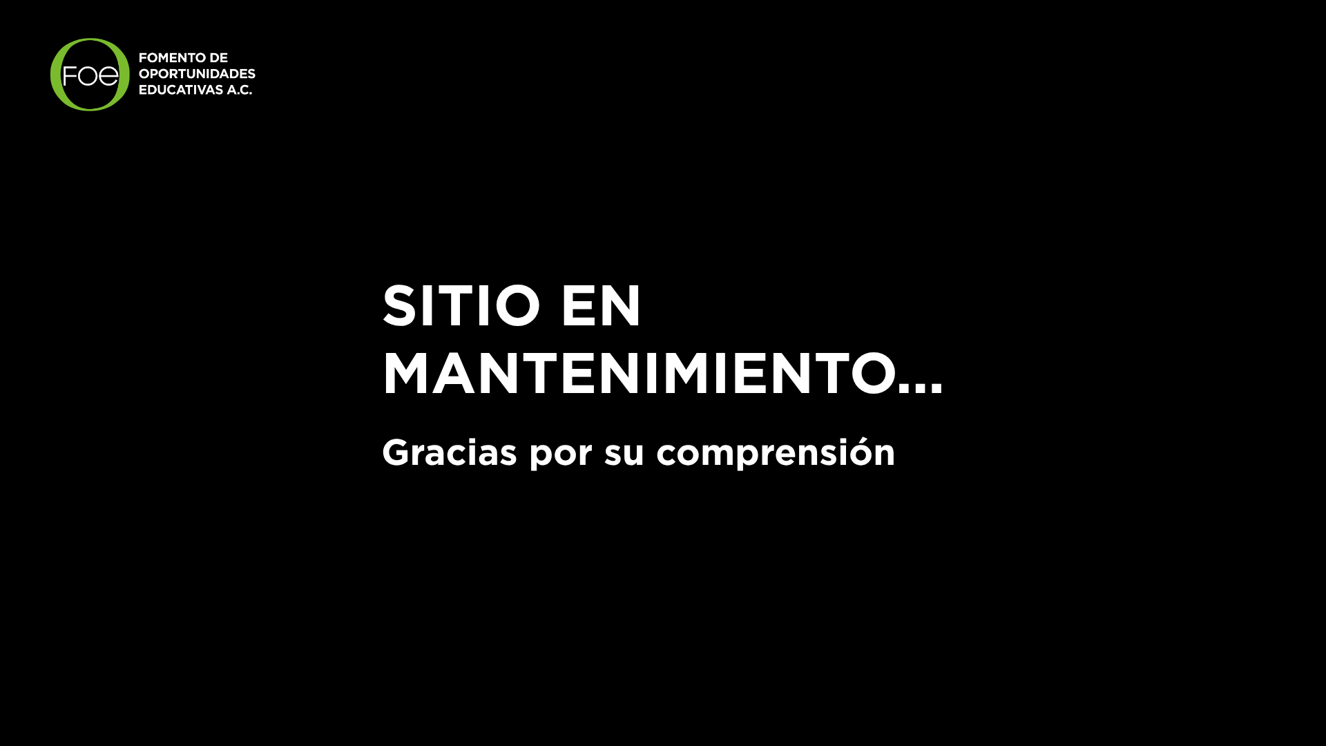 Sitio en mantenimiento